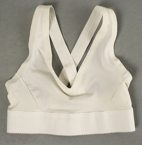An original 1979 'Jogbra' at the Metropolitan Museum of Art